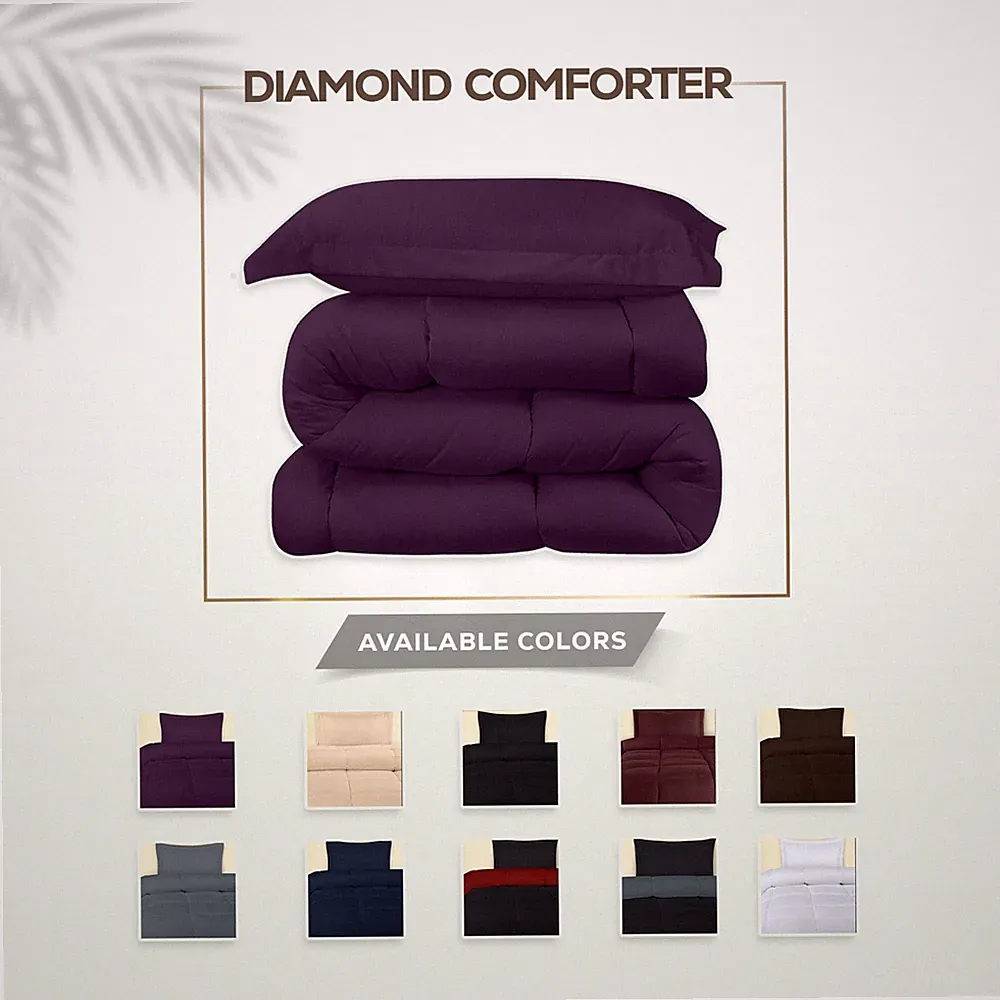 Comforter with Pillow Sham Down Alternative Comforter Utopia Bedding