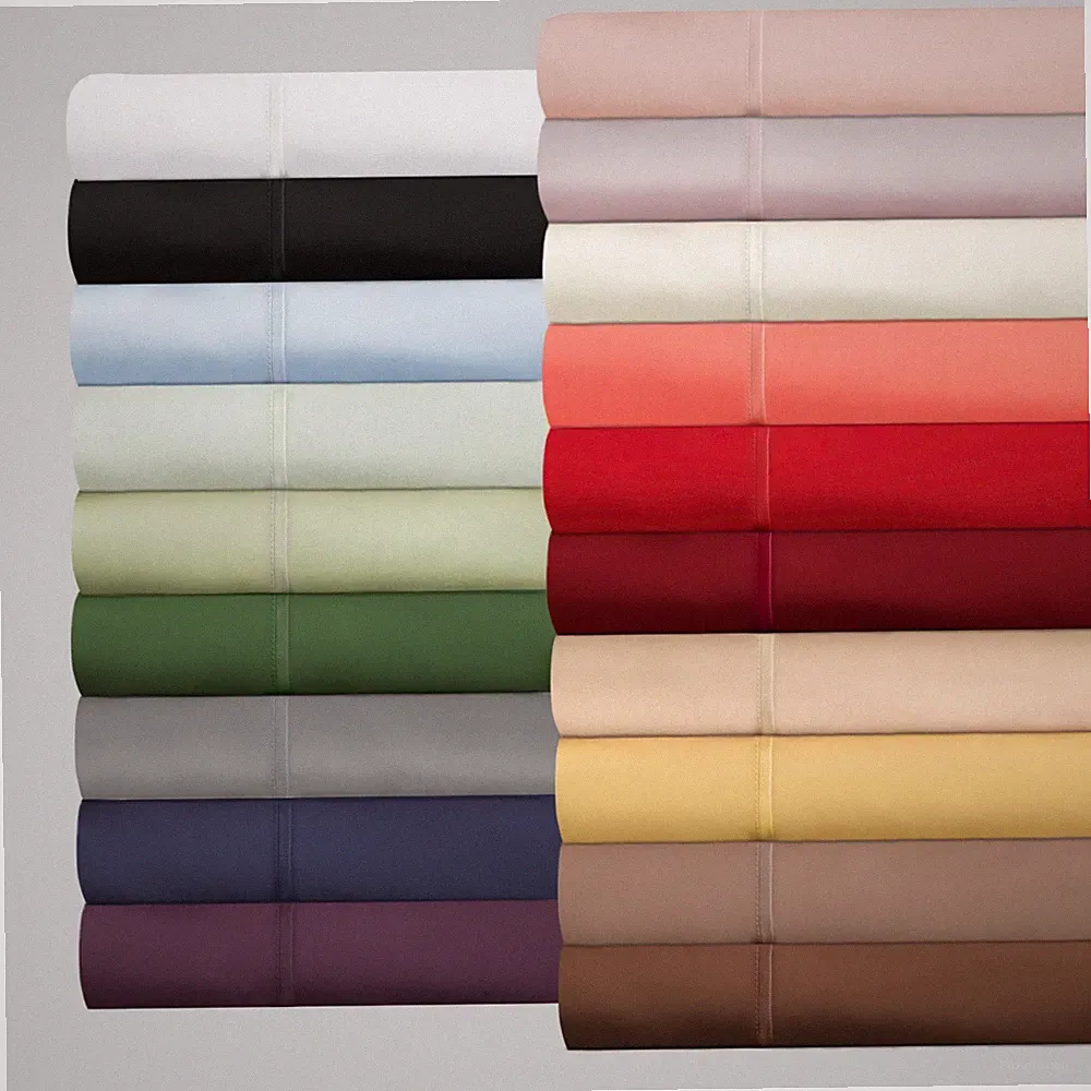 US QUEEN SIZE 100% COTTON 1000 TC ALL SOLID COLORS SELECT BEDDING SET
